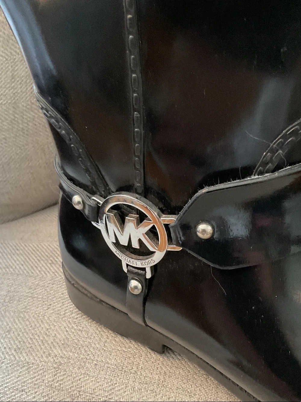 Michael Kors Black Fulton Tall Rain Boots